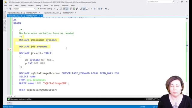 A Dynamic SQLChallenge: Solution смотреть онлайн