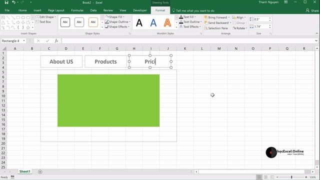 Cách tạo menu trong Excel như Web sử dụng hyperlink смотреть онлайн
