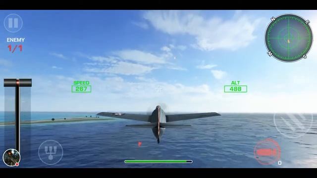 Игра про самолёты "Wings of Steel".Бомбим крейсеры. смотреть онлайн