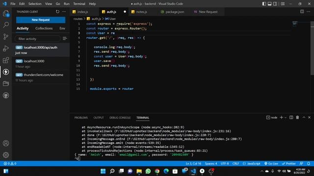 Storing Data in MongoDB using mongoose| GET or POST Method | Complete MERN Course in hindi #44 смотреть онлайн