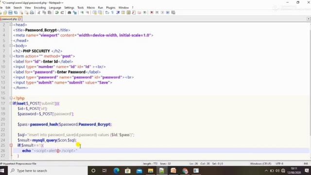 How can we Save password In Database with Security in Php Mysql смотреть онлайн