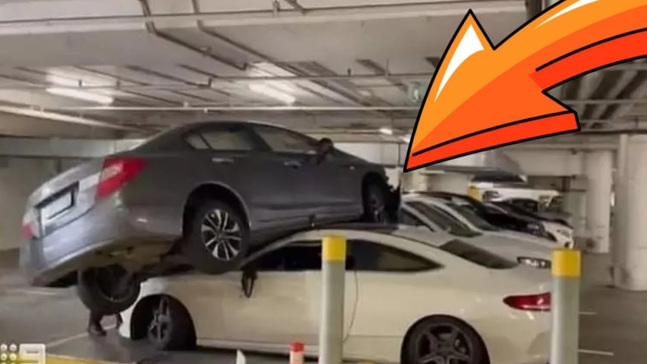 Чудеса парковки. Автохамы и необычная автопарковка. смотреть онлайн