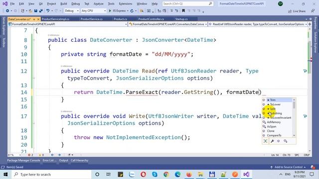 Custom DateTime Format in ASP.NET Core Web API смотреть онлайн