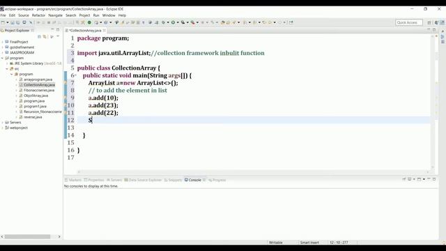 COLLECTION FRAMEWORK ARRAYLIST IN JAVA смотреть онлайн