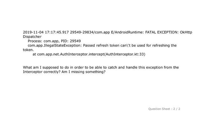 Android : Handle exceptions thrown by a custom okhttp Interceptor in Kotlin Coroutines смотреть онлайн
