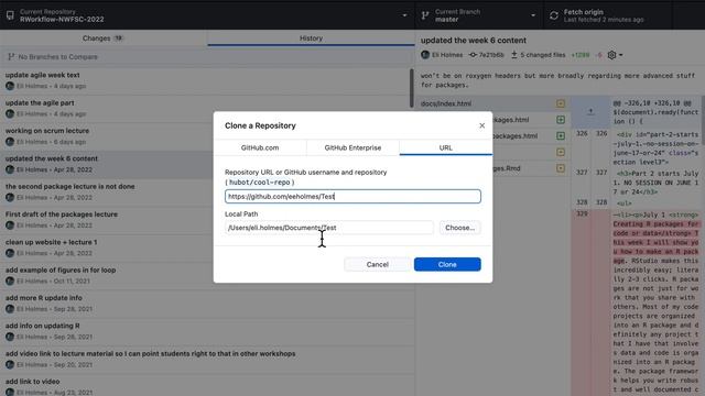 Skill 2: Clone a repository: GitHub Desktop смотреть онлайн