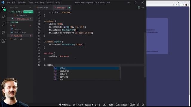 Create a Dribbble-Like Swiping Animation with HTML & CSS смотреть онлайн