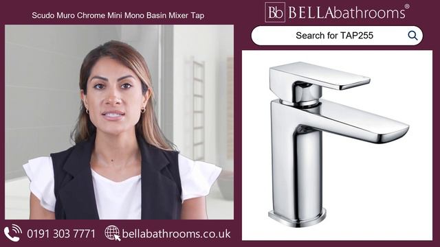 Scudo Muro Chrome Mini Mono Basin Mixer Tap - Available at Bella Bathrooms смотреть онлайн