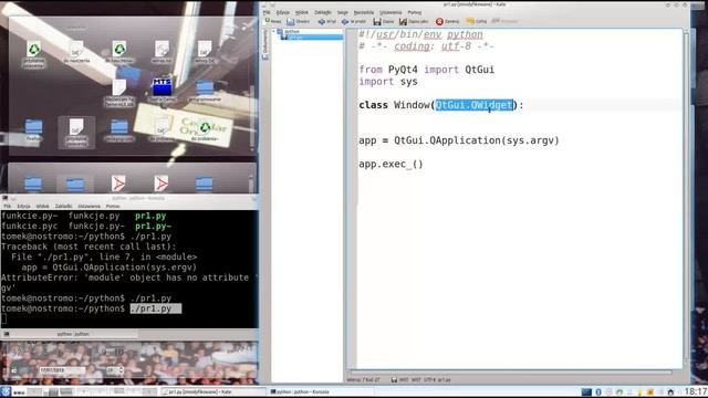 python 17, tworzenie okienek - wstęp do biblioteki Qt4 смотреть онлайн