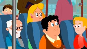 Колеса на автобус - красный цвет | потешек | Дети видео