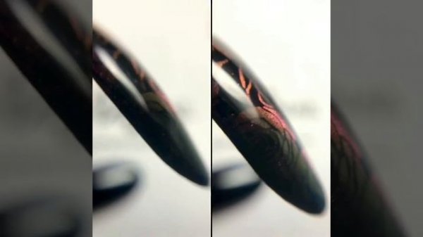 Стемпинг + кошачий глаз Paris Nail