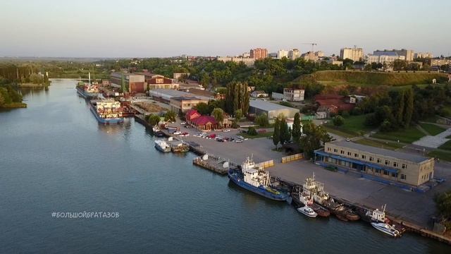 Азовская Крепость и Азовский Морской Порт на закате (3.07.2017) смотреть онлайн