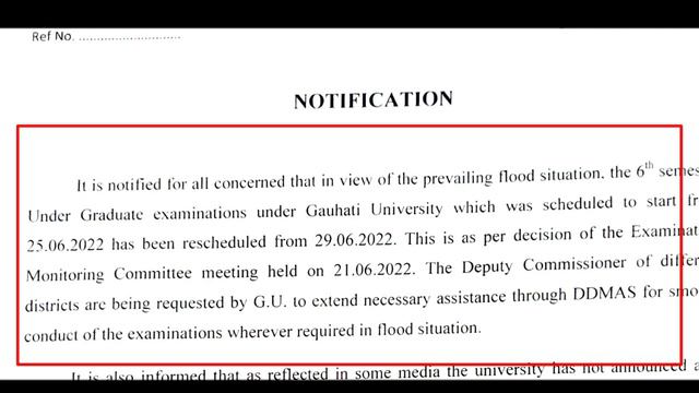 BA/B.COM/B.SC 6th Sem Cancel | Finally Exam Postponed | Online Exam |New Routine Guwahati Universit