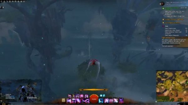 Guild Wars 2 - Mastery Point - Verdant Brink - Above Pact Encampment (Partial Glide Shortcut)