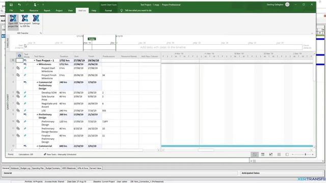 XerTransfer Capabililty: WBS data exchange - Oracle Primavera P6 & Microsoft Project смотреть онлайн