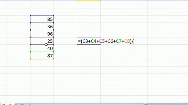 How to use Average function in excel 2003/2007/2010/2013/2016 [Hindi] смотреть онлайн