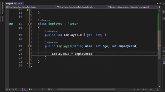 C# Constructor Inheritance - This is how it works смотреть онлайн