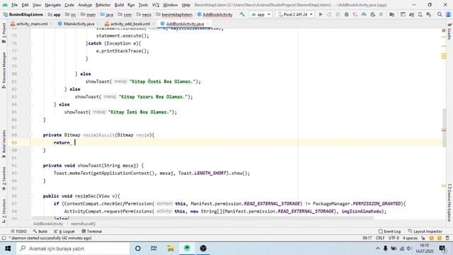 Android Studio Java - [BenimKitapListem] Aldığımız Verileri SQLite Veri Tabanına Kayıt Edilim смотреть онлайн