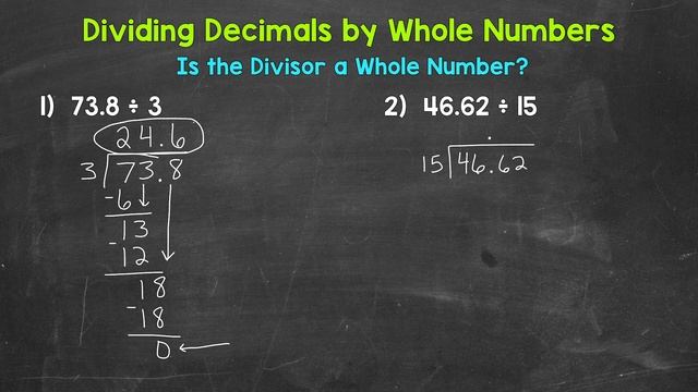 Dividing Decimals By Whole Numbers | Math With Mr. J