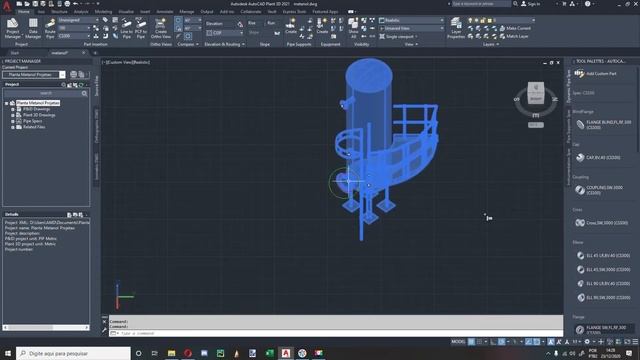 Colocar e Tirar Conexões / Add and remove Nozzles - AutoCAD Plant3D смотреть онлайн