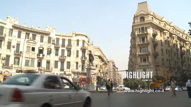 Egypt 018 - Egypt Stock Footage: HD footage of Talat Harb Square смотреть онлайн