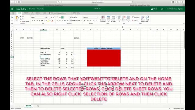HOW TO INSERT OR DELETE ROWS ON A WORKSHEET IN EXCEL ONLINE ONEDRIVE смотреть онлайн