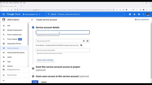 Set Up Google Cloud Project & Service Account смотреть онлайн