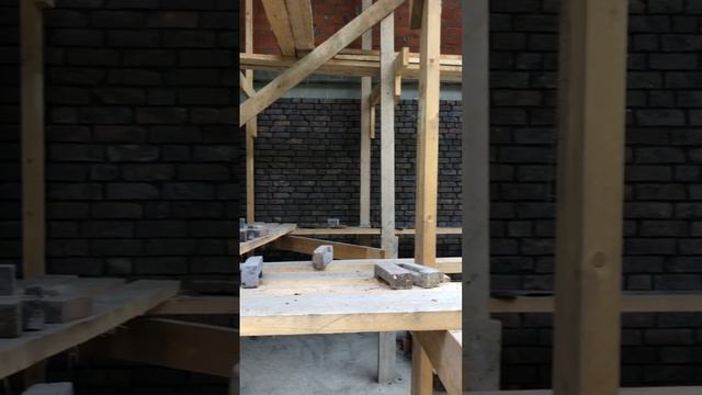 Кладка Сафоновского кирпича ручной формовки. Хаотичная кладка. #кладкаклинкера