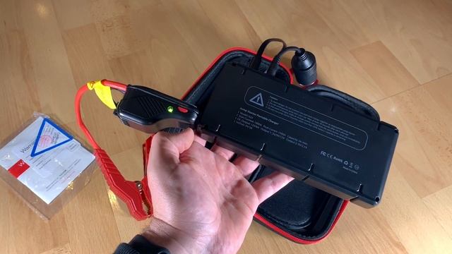 Jump Starter Pack 1500A Peak Car Battery Booster 12V Engine TrekPower G22 Unboxing And Instructions