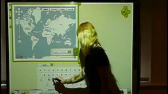 Интерактивная доска на уроке в школе. WizTeach Ч.5. География. смотреть онлайн