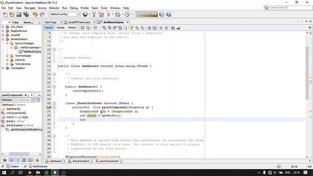 Java Swing UI - Gradient jPanel Design смотреть онлайн