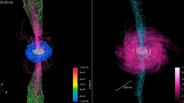 Numerical simulation of a black hole-neutron star merger. смотреть онлайн