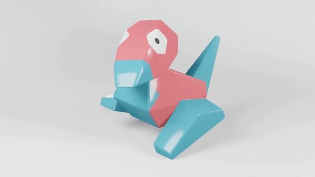 Porygon Pokemon Fan Art Blender 3D Modeling CGI Computer Graphics смотреть онлайн