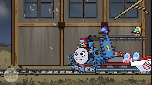 CHOO CHOO CHARLES vs THOMAS & GHOSTBUSTERS COMPLETE EDITION l Among Us Animation смотреть онлайн