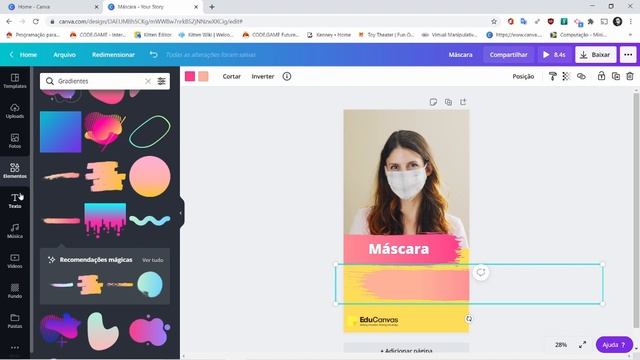 Criando REELS do Instagram no CANVA.COM смотреть онлайн