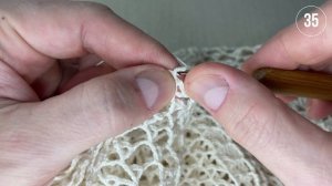 Скатерть крючком, Лусиана, часть 3 из 8 (29-42 ряд)