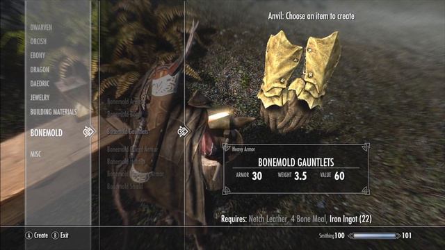 Skyrim: Dragonborn DLC - Bonemold Armor смотреть онлайн