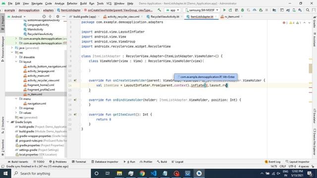 Recyclerview in Anndroid kotlin смотреть онлайн