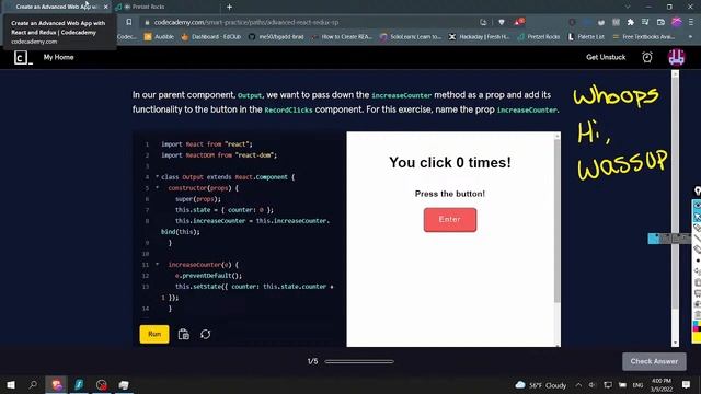 A bit of React Practice. No Mic. Learning Coding, API's, and Frameworks смотреть онлайн