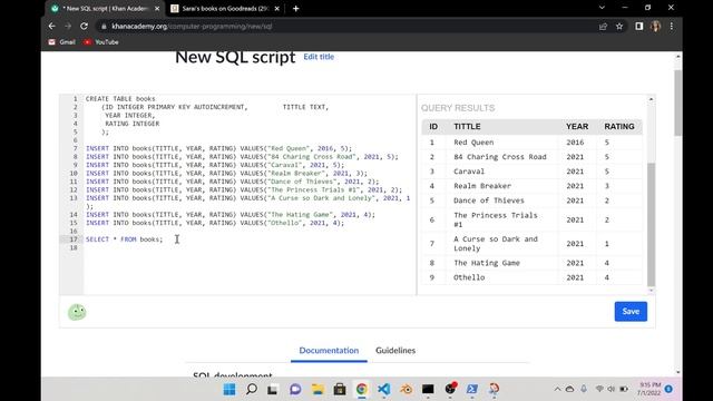 Creating SQL Book Database 2 Different Ways| Day 348 Data Science смотреть онлайн