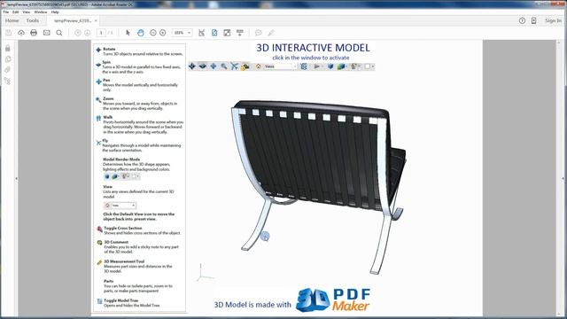 3D PDF Maker for Rhino Tutorial 1. Insert Rhino 3D Models in PDF смотреть онлайн