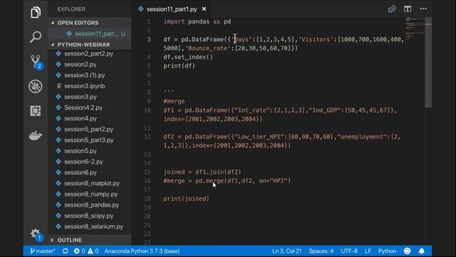 Class - 11 Python Programming | Introduction To Pandas For Data Analytics | Edureka смотреть онлайн
