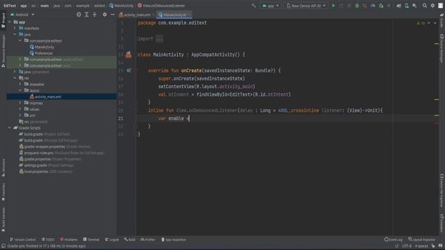 Debouncing Mechanism Kotlin Android Studio смотреть онлайн