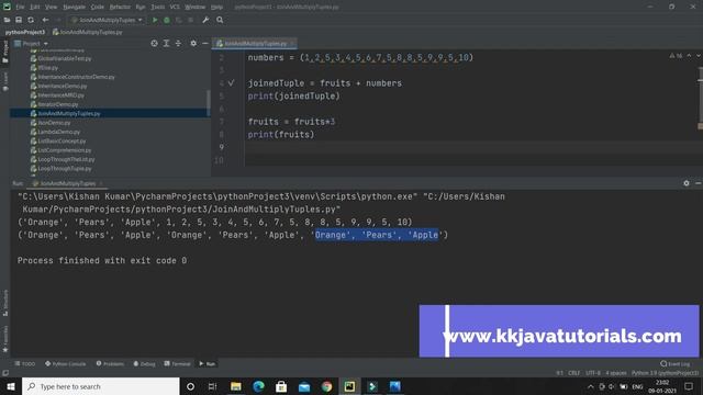 Join and Multiply Tuples in Python | Python Tutorial смотреть онлайн
