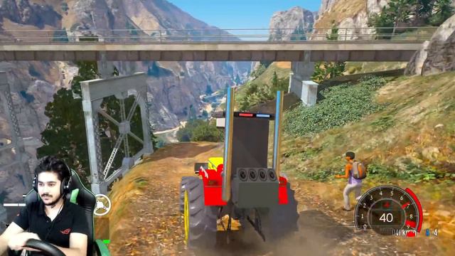 GTA 5 : KALUWA AND JIMMY DOING DANGEROUS SIDHU MOOSEWALA TRACTOR OFFROADING WITH LOGITECH G29 смотреть онлайн