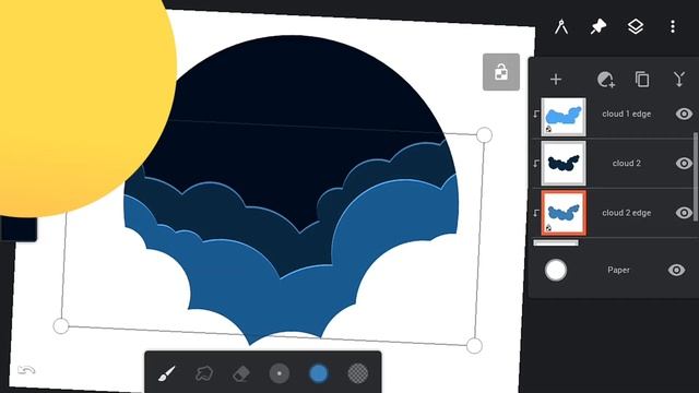 Infinite Painter Tutorial : How to create Paper cutout illustration on Mobile [for beginners ?✊?] смотреть онлайн