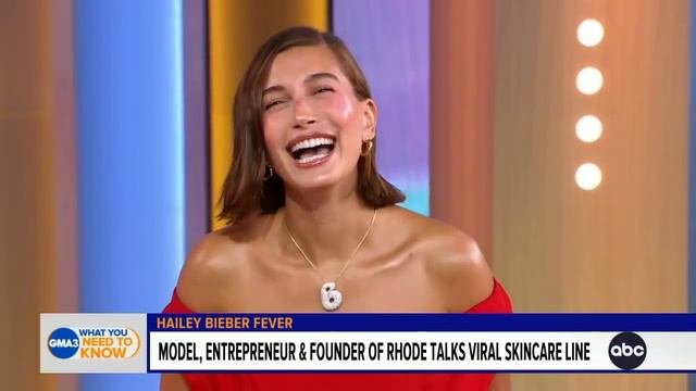 Hailey Bieber dishes on her viral skin care line смотреть онлайн