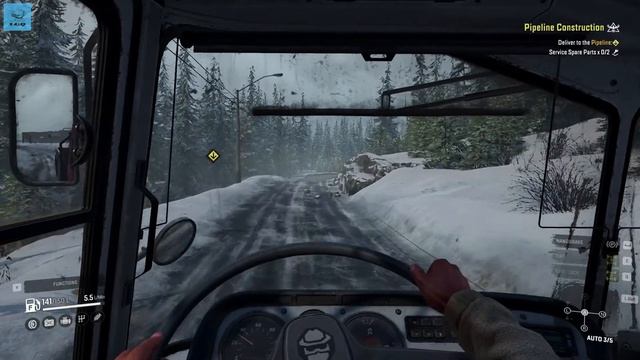 KRS 58 "Bandit" | Transporting Service Spare Parts | Pipeline Construction | SnowRunner смотреть онлайн
