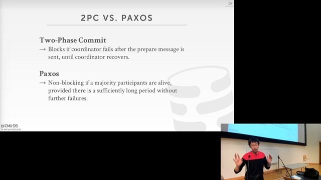 22 - Distributed OLTP Databases (CMU Intro to Database Systems / Fall 2021) смотреть онлайн