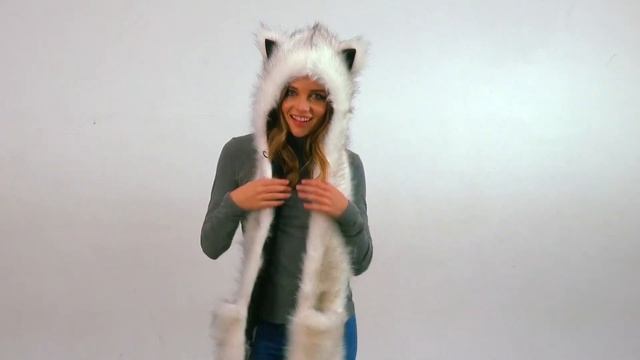 Меховая Зверошапка Песец от Animal-hoods.ru смотреть онлайн
